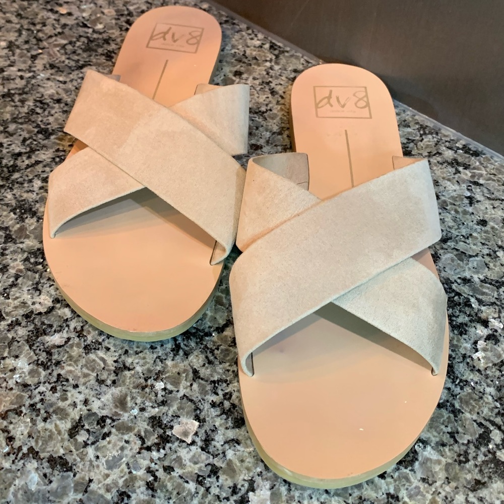 Dolce Vita dv8 Criss Cross Slip On Sandals Size 10